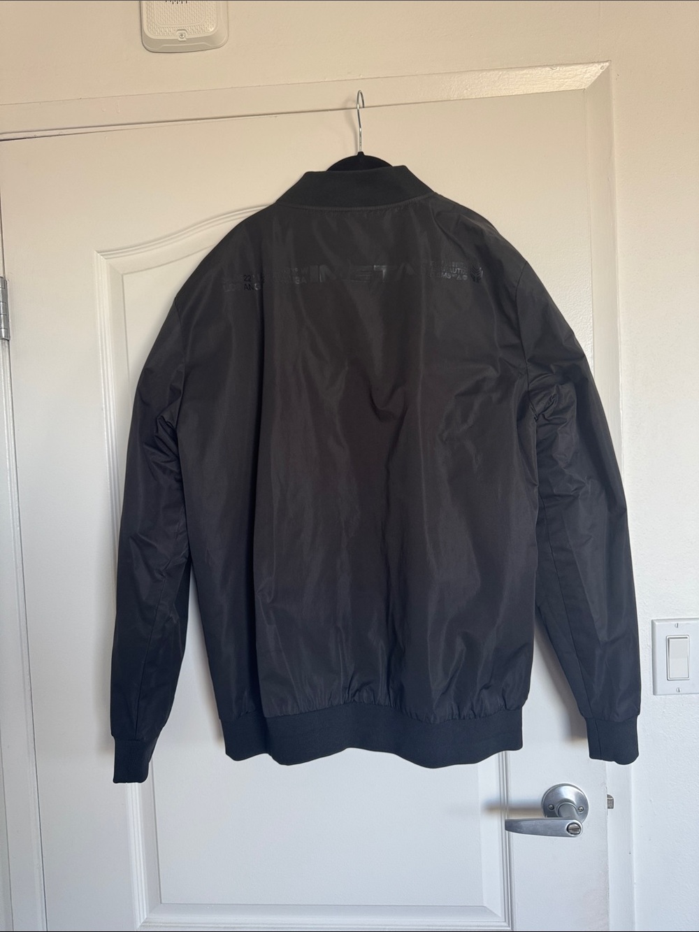 META Cybernautix Systems Techwear Bomber Jacket XXL Black - see condition notes - Picture 4 of 6